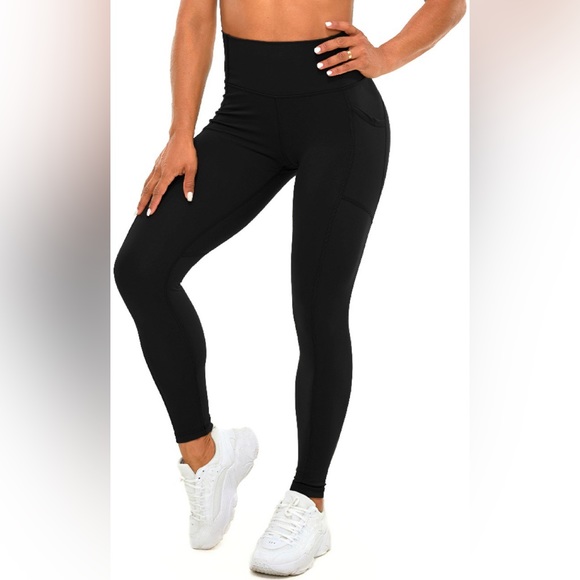 Leggings for Women – Buttery Soft Yoga Pants with Pockets - Picture 1 of 6